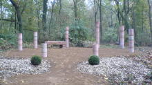 Symbolischer Marientempel im Waldpark Marienhöhe