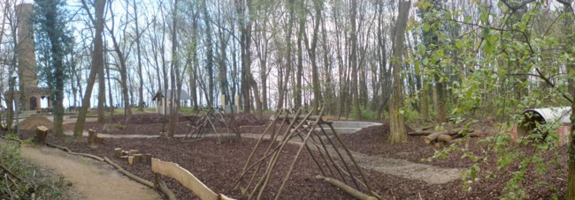 Der Spielplatz der Ludwigshöhe im April 2008